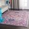 Homeroots 5 x 7 ft. Light Gray & Pink Medallion Area Rug 385496 - alternate 8